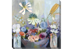 45X45 Floral Still Life I With Gallery Wrap Canvas