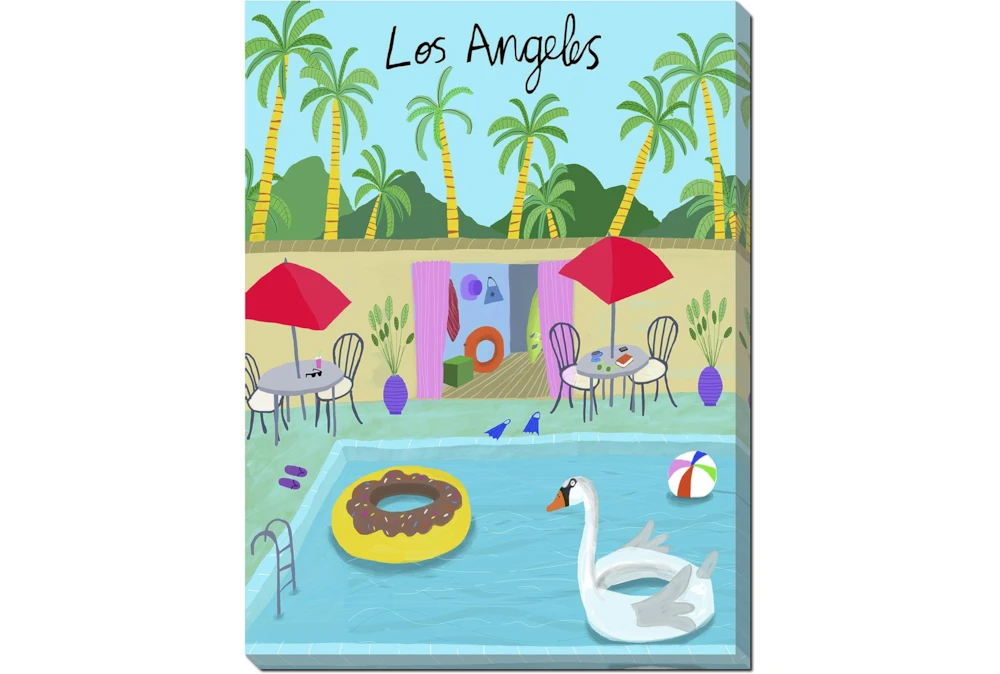 30X40 Los Angeles Life With Gallery Wrap Canvas
