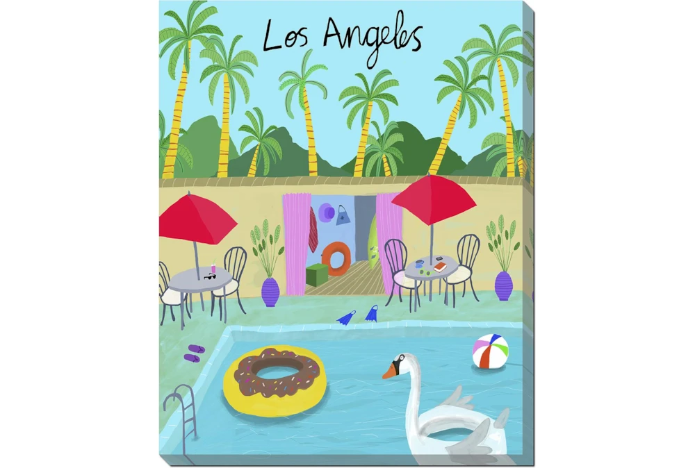 40X50 Los Angeles Life With Gallery Wrap Canvas
