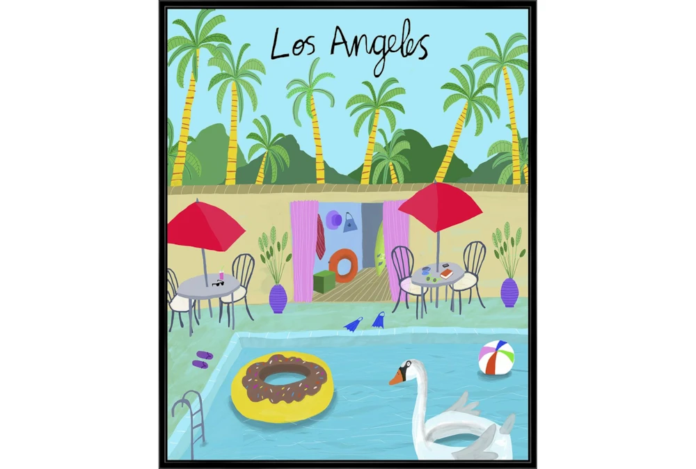 42X52 Los Angeles Life With Black Frame