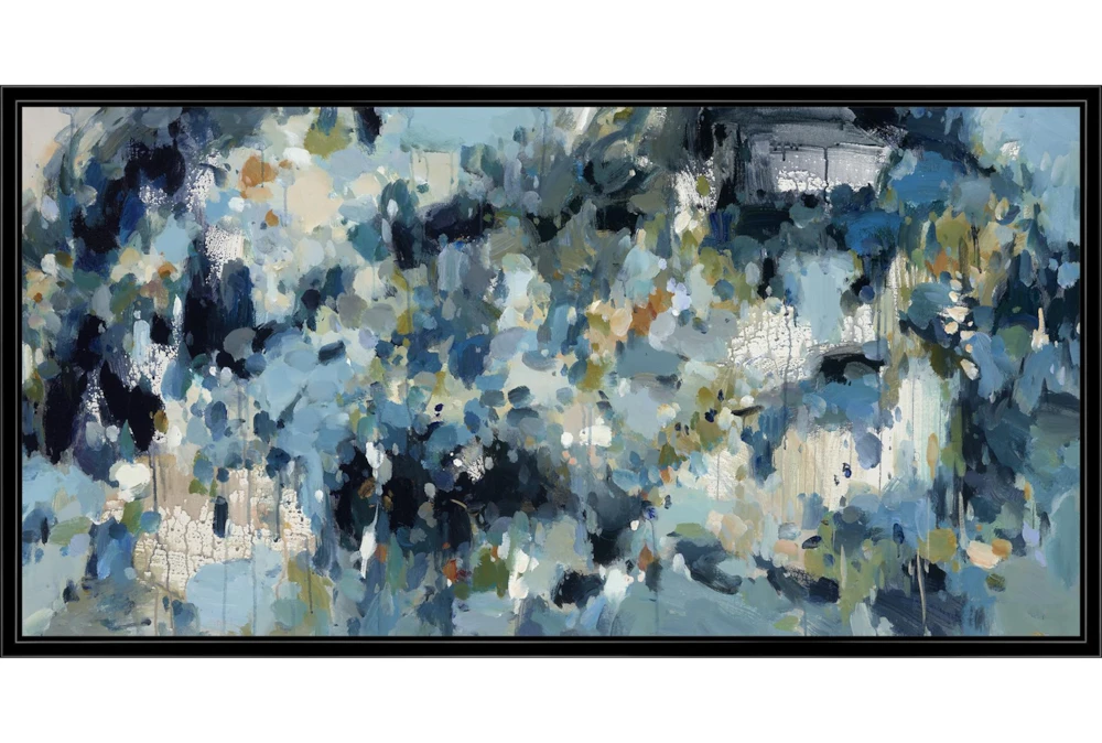 50X26 Shades Of Blue With Black Frame