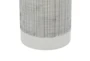 White + Black Stripe Modern Lidded Jars Set Of 2 - Detail