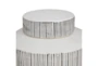 White + Black Stripe Modern Lidded Jars Set Of 2 - Detail