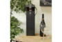 19 Inch Black Leather Wine Bottle Holder Case - Room