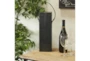 19 Inch Black Leather Wine Bottle Holder Case - Room