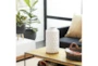 16 Inch White + Natural Teardrop Pattern Cylinder Vase - Room