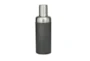 9 Inch Black Leather + Stainless Steel Cocktail Shaker - Back