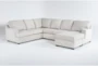Alessandro Moonstone 128" 2 Piece Sectional with Right Arm Facing Queen Sleeper Sofa Chaise - Signature
