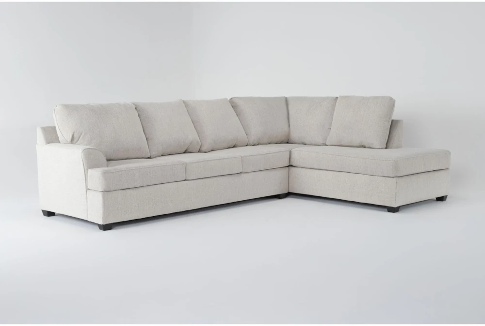 Alessandro Moonstone 128" 2 Piece Sectional with Right Arm Facing Corner Chaise