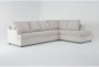 Alessandro Moonstone 128" 2 Piece Sectional with Right Arm Facing Corner Chaise - Signature