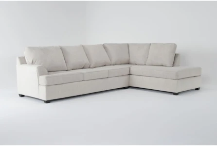 Alessandro Moonstone 128" 2 Piece Sectional With Left Arm Facing Queen Sleeper Sofa & Right Arm Facing Corner Chaise