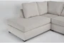 Alessandro Moonstone 128" 2 Piece Sectional with Right Arm Facing Queen Sleeper Sofa & Left Arm Facing Corner Chaise - Detail