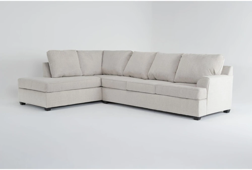 Alessandro Moonstone 128" 2 Piece Sectional With Right Arm Facing Queen Sleeper Sofa & Left Arm Facing Corner Chaise