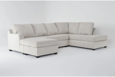 Alessandro Moonstone 128" 2 Piece Sectional With Left Arm Facing Sofa Chaise & Right Arm Facing Corner Chaise