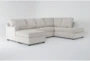 Alessandro Moonstone 128" 2 Piece Sectional with Left Arm Facing Sofa Chaise & Right Arm Facing Corner Chaise - Signature