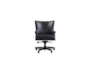 Beau Black Leather Rolling Office Desk Chair - Signature