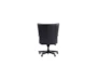 Beau Black Leather Office Chair - Back