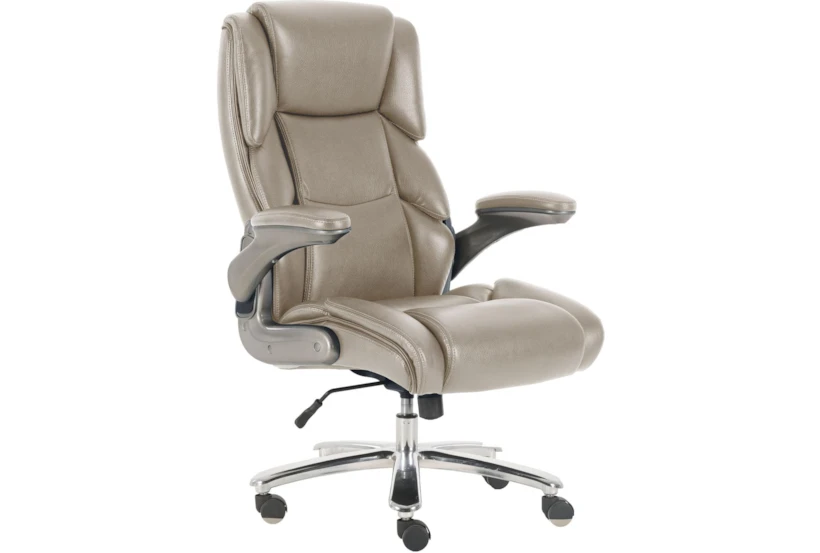 Homer Taupe Fabric Office Chair - 360