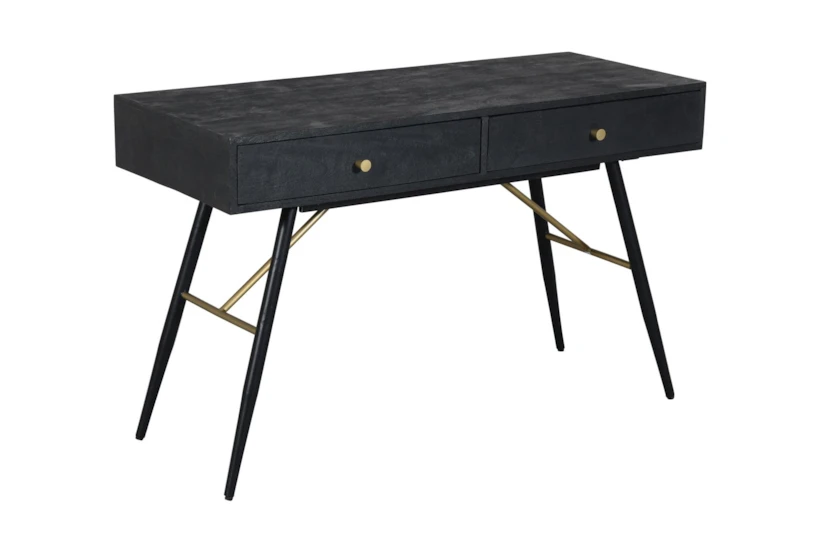 Desk With Iron And Mango Wood - 360