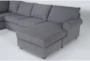 Hampstead Graphite 2 Piece Sectional With Right Arm Facing Chaise & Storage Ottoman - Detail