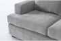 Bonaterra Dove 127" 2 Piece Sectional with Right Arm Facing Sofa & Storage Ottoman - Detail