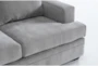 Bonaterra Dove 2 Piece Sectional With Left Arm Facing Sofa & Storage Ottoman - Detail