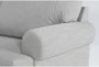 Hampstead Dove 139" 2 Piece Sectional with Right Arm Facing Sofa & Storage Ottoman - Detail