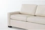 Mackenzie White Leather 74" Queen Sofa Sleeper - Detail