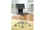 Shay Black + Chrome Adjustable Office Chair - Room