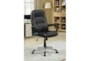Tristan Black Faux Leather Adjustable Office Chair - Room