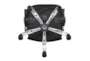 Milan Black + Chrome With Mesh Backrest Office Chair  - Bottom