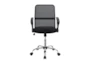 Milan Black + Chrome With Mesh Backrest Office Chair  - Front