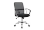 Milan Black + Chrome With Mesh Backrest Office Chair  - Signature