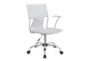 Jessie White Faux Leather Adjustable Office Chair - Signature