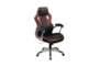 Luca Black + Red Rolling Office Gaming Desk Chair - Signature