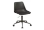 May Brown Faux Leather Adjustable Rolling Office Desk Chair - Signature