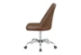 Maine Brown Faux Leather Tufted Back Office Chair - Side