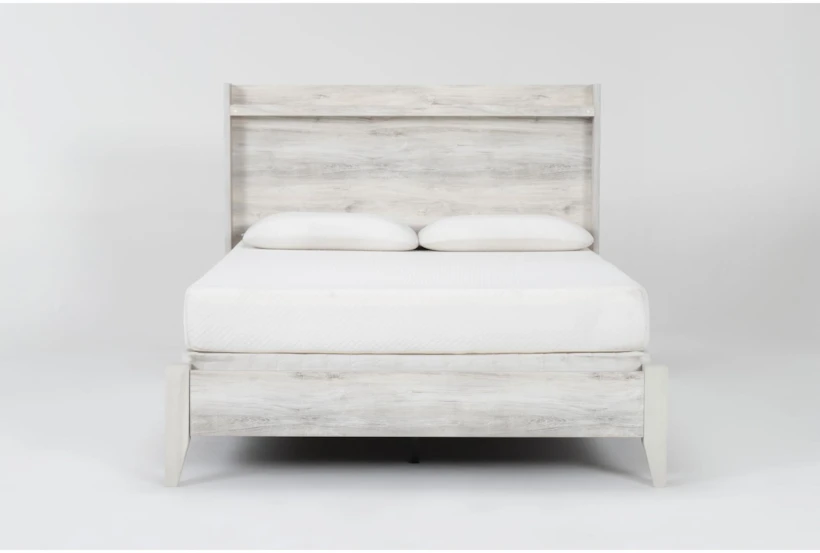 Baylie White Full Wood Panel Bed - 360