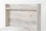 Baylie White Twin Wood Panel Bed - Detail