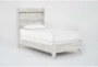 Baylie White Twin Wood Panel Bed - Side