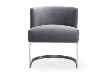 Cosima Grey Velvet Chair