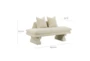 Esme Champagne Settee - Front