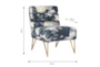 Gretta Floral Velvet Accent Chair - Front