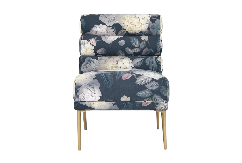 Gretta Floral Velvet Accent Chair