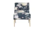 Gretta Floral Velvet Accent Chair - Signature