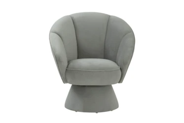 Ines Grey Swivel Chair