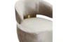 Charlyn Champagne Velvet Swivel Accent Arm Chair - Detail