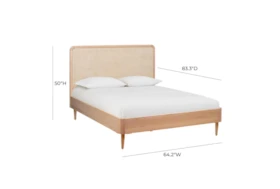 Canary Cane Queen Platform Bed