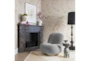 Ardis Grey Velvet Swivel Chair - Room