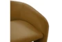 Ashtyn Cognac Velvet Accent Arm Chair - Detail